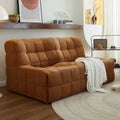 French Waffle Lazy Sofa Pull Tab Square Small Vacuum Living Room Sofa