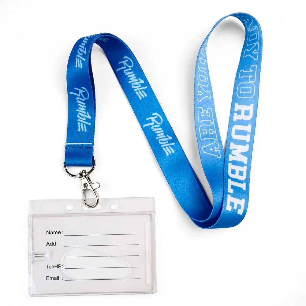 Promotional Gift Customized logo Badge Reel Id Card Holder Safety Polyester Neck Straps Lanyard for Car Key Chain Mobile Phone