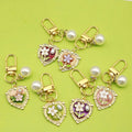 Monet Garden Vintage Style Keychain Simple Creative Metal Fashion Accessories Bag Pendant for Girls and Best Friends