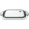 Factory Price Multi-Function 2-in-1 Plastic Foldable Cutting Board and Container Drip Basket Tray for Kitchen Use