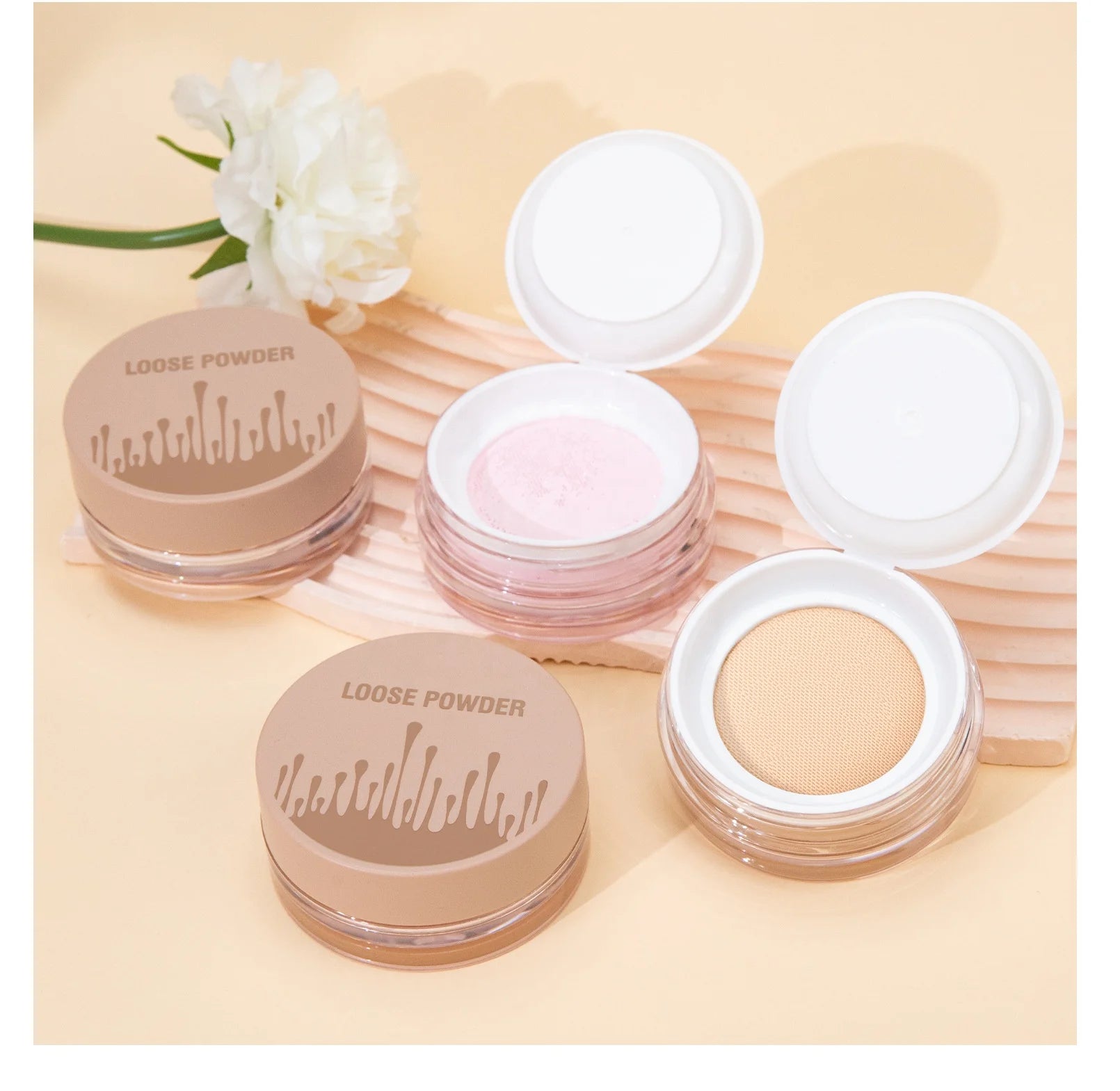 New Oil-control Setting Powder Waterproof  Long-Lasting Makeup Matte Loose Powder Concealer Loose Setting Powder