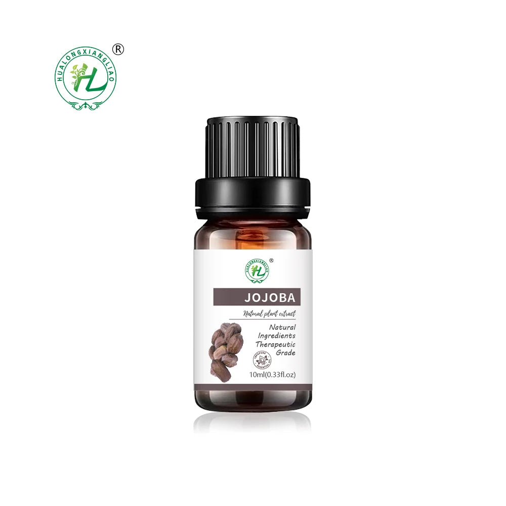 HL - Natural Facial Oils Supplier10ML Bulk Golden Jojoba Oil Carrier Oil for Face Skin & Hair Moisturize |  Cosmetics