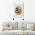 35*50cm Nordic Style Phase Tapestry Sun Moon Animal Home Decor Cotton Linen Tassel Seven Chakra Bedroom Stick