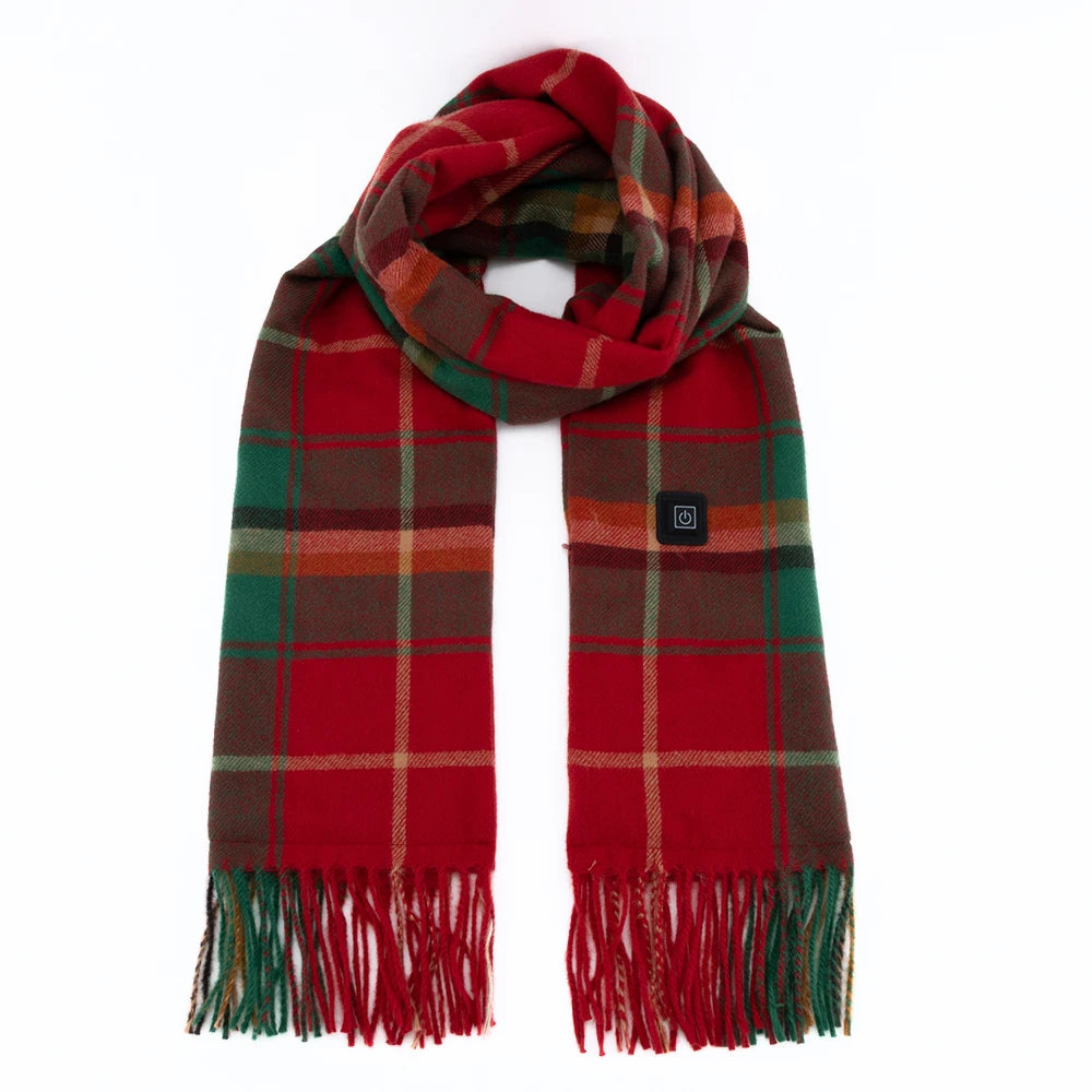Custom Unisex Fleece Smart Intelligent Scarves Heated Loop Nick Warming Self Graphene Heating Scarf