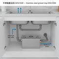 Zhongji Brand Factory OEM Wholesale Commercial Kitchen Stainless Steel Grease Trap Sink Oil Filter Separator 1 Year Warranty