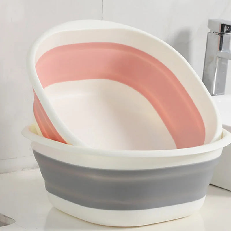Hot Selling Eco-friendly Folding Hand Wash Pp Washing Basin Plastic Travel Washbowl Washbasin
