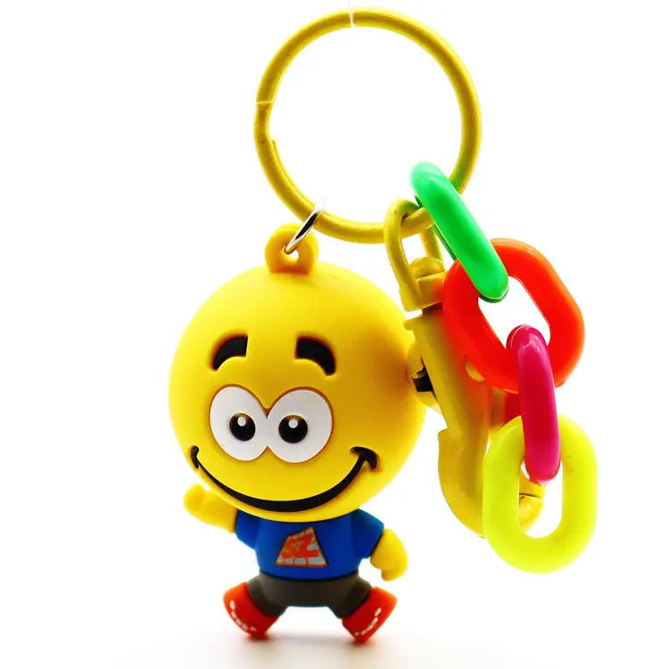 OEM ODM Cheap Custom Cute Cartoon Personalized Rubber Key Chain 2d 3d Soft PVC Rubber Keychain for Promotion Gifts Advertising