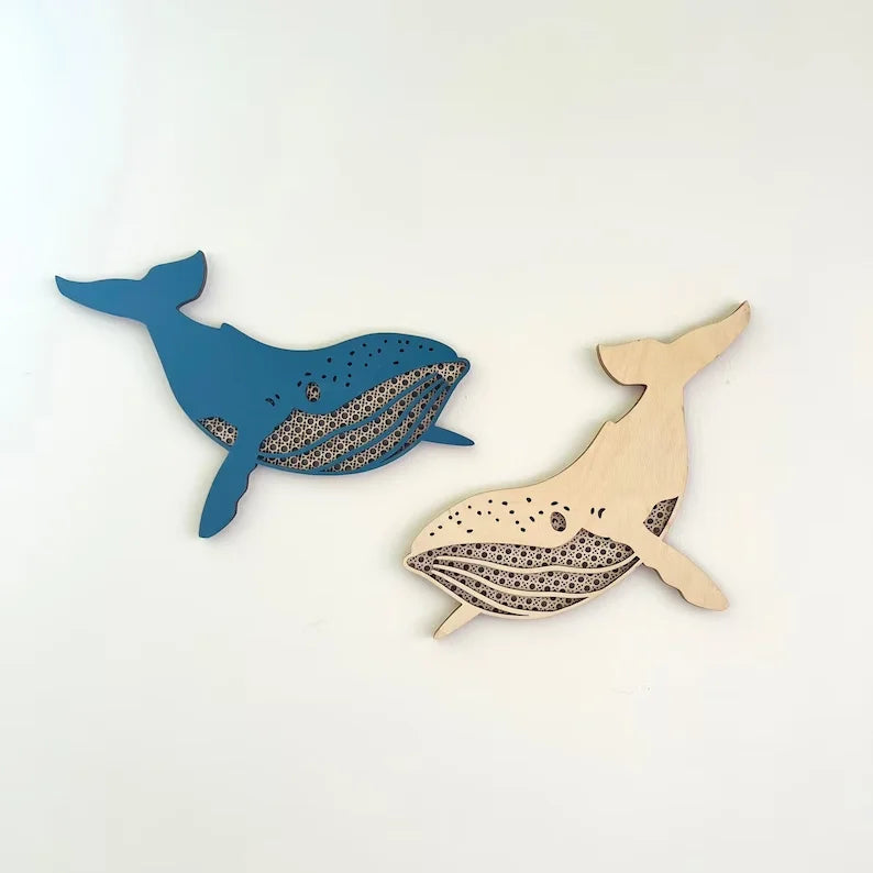 Sealife Ocean Rattan Wooden Animals Ocean Decor Sea Life Nursery Decor