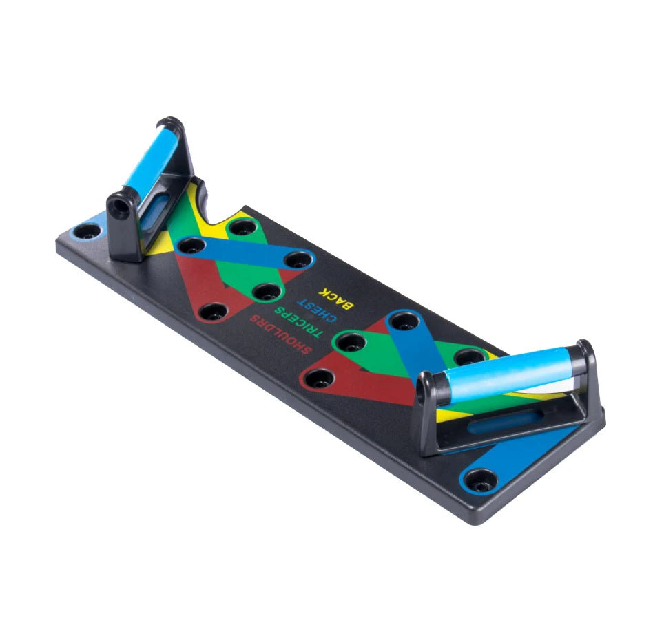 Hot Selling ABS Material Multi-Function Push-Up Board Home Exercise Foldable Training Bar with Bands