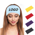 Unisex Private Label Wide Sport Yoga Turban Custom Headband Cotton Hair Bands With Logo