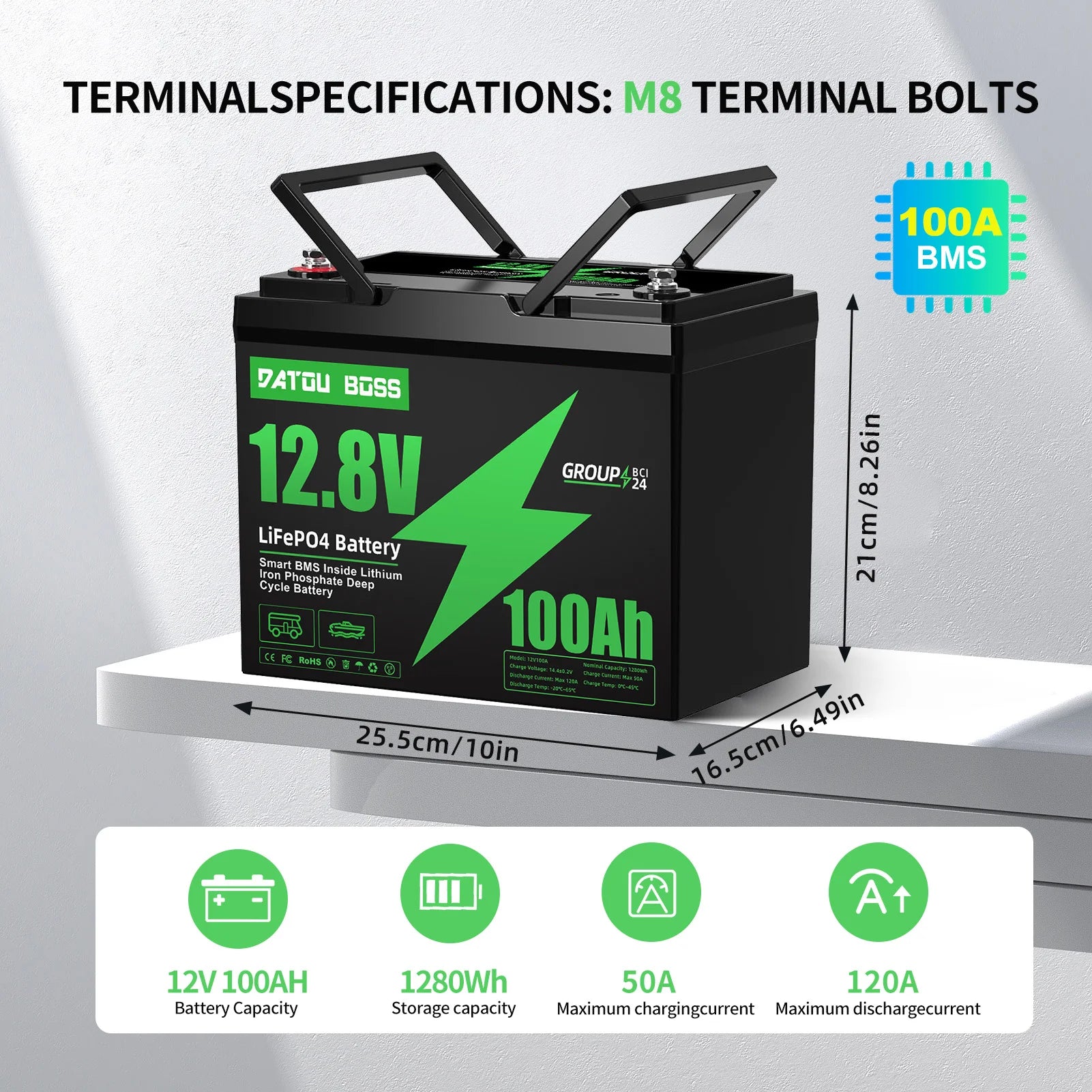 EU USA Stock12V 100AH LiFePO4 Lithium Ion Batteries Germany WAREHOUSE 100A BMS Suitable for Camping RVhome Solar Energy System