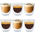 70ml Espresso Cups Aesthetic Glass Cups Clear Glass Coffee Cups