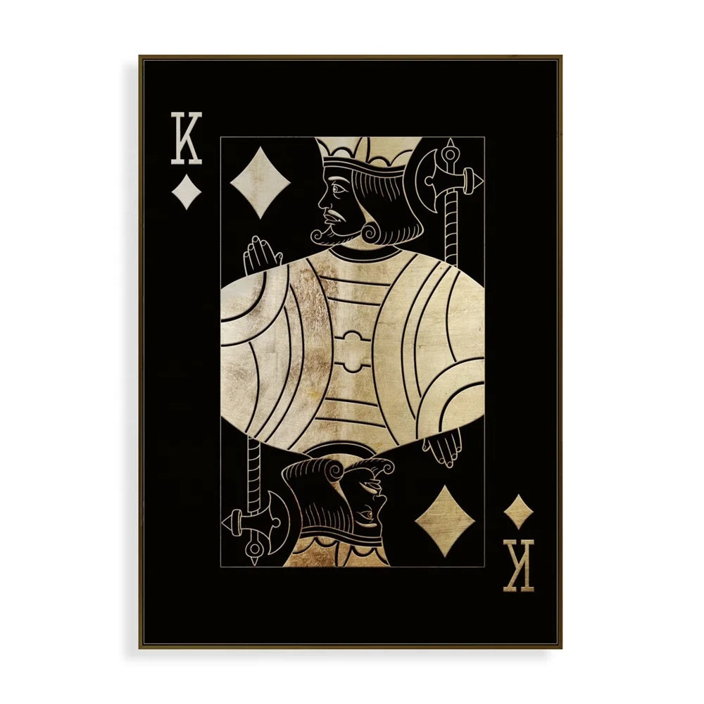 Home Decor Poker Monopoly Art Nordic Style Pictures Unframed Canvas Custom Painting Wall Art