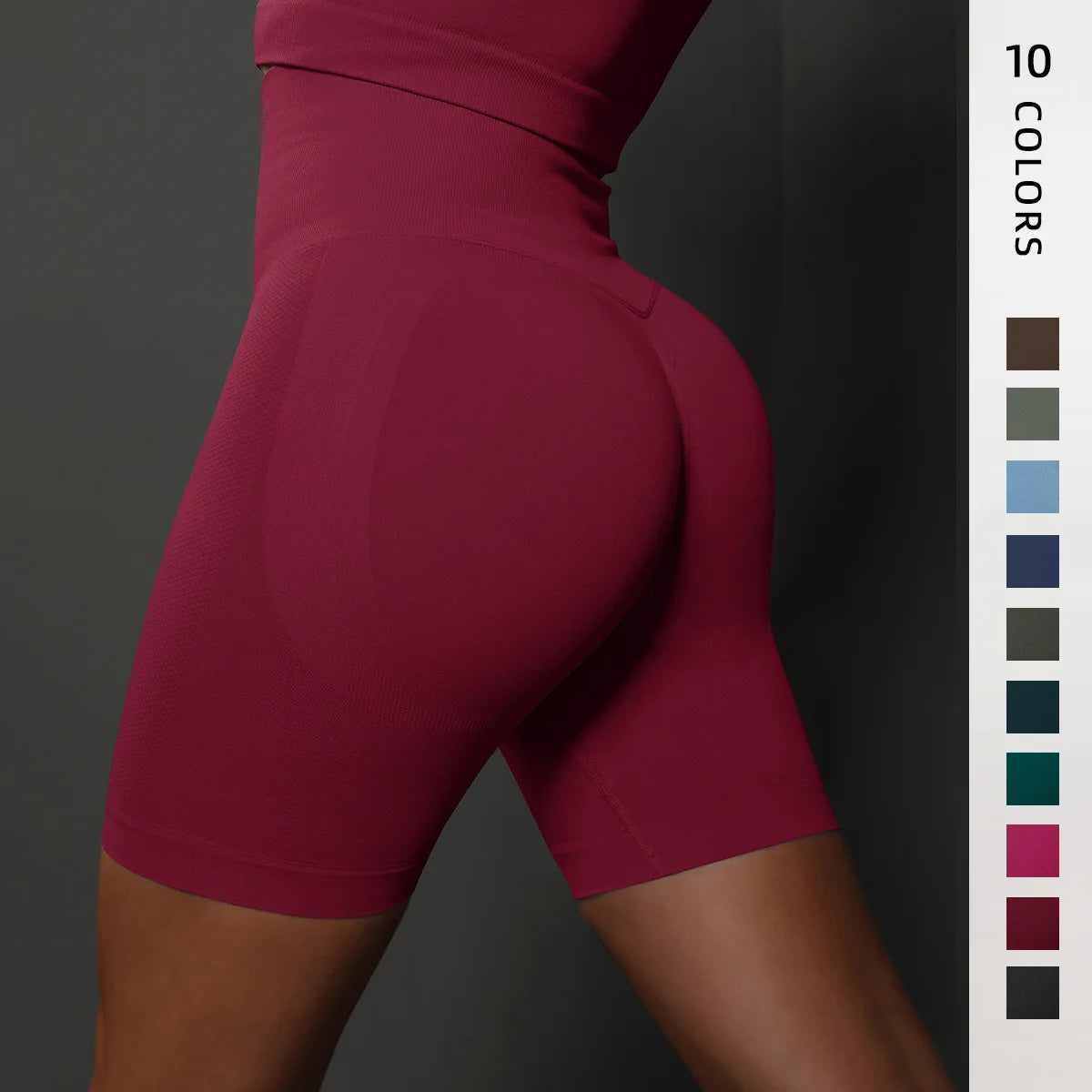 Women's Biker Shorts Summer High Waist Fitness Workout Yoga Sport Fitness Seamless Scrunch Butt Short for Women
