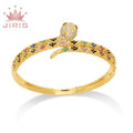 JIRIS Designer Stainless Steel 18k Gold Plated Bijoux Screwdriver Screw Love Snake Nail Bangle Bracelet for Women