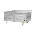 In-smart Industrial Grade Stainless Steel Fryer Machine Small Batch Manual Fish Potato Chips Gas Snacks Banana 220V