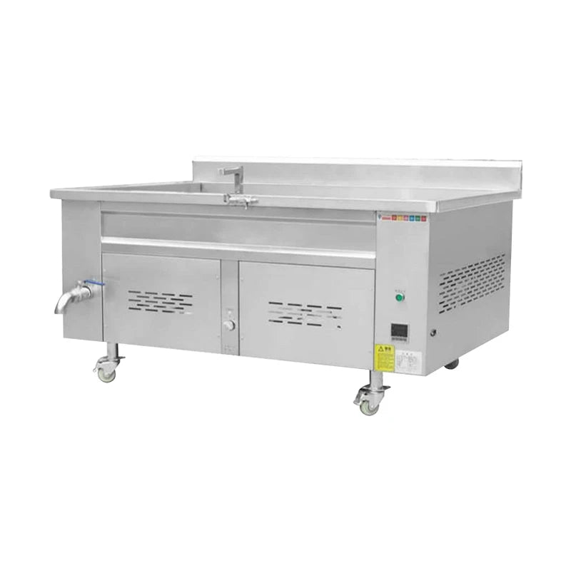 In-smart Industrial Grade Stainless Steel Fryer Machine Small Batch Manual Fish Potato Chips Gas Snacks Banana 220V