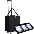 Ready to Ship Black Oxford Sunglasses Suitcase for Display Eyeglasses Storage Box for Eyewear With Trays Trolley Case