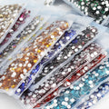 Wholesale Crystal Flat Back Non Hot Fix Rhinestone   Round Glass Flat Back Rhinestones Bulk