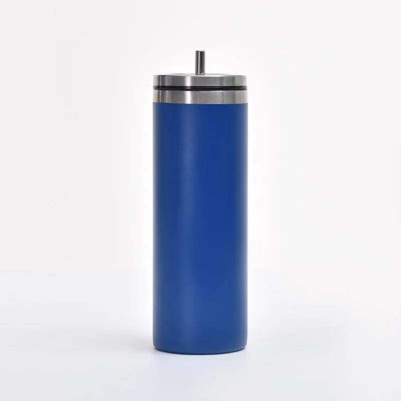 Car Mug Double Wall Stainless Steel Bear Cup With Lid and Straw