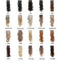 Natural Colors Womens 8pcs Set Clip in Curly Synthetic Hair Extensions HPCS-0058