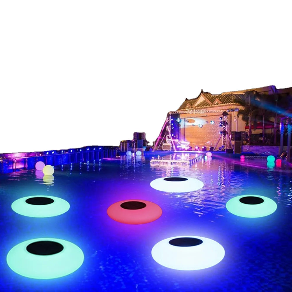 Decor Swimming Pool Lights Solar Floating Light with Multi-Color LED Waterproof Outdoor Garden Lights  Home