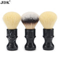 Natural Badger Hair Shaving Brush with Resin Handle and Nylon Bristles for Men