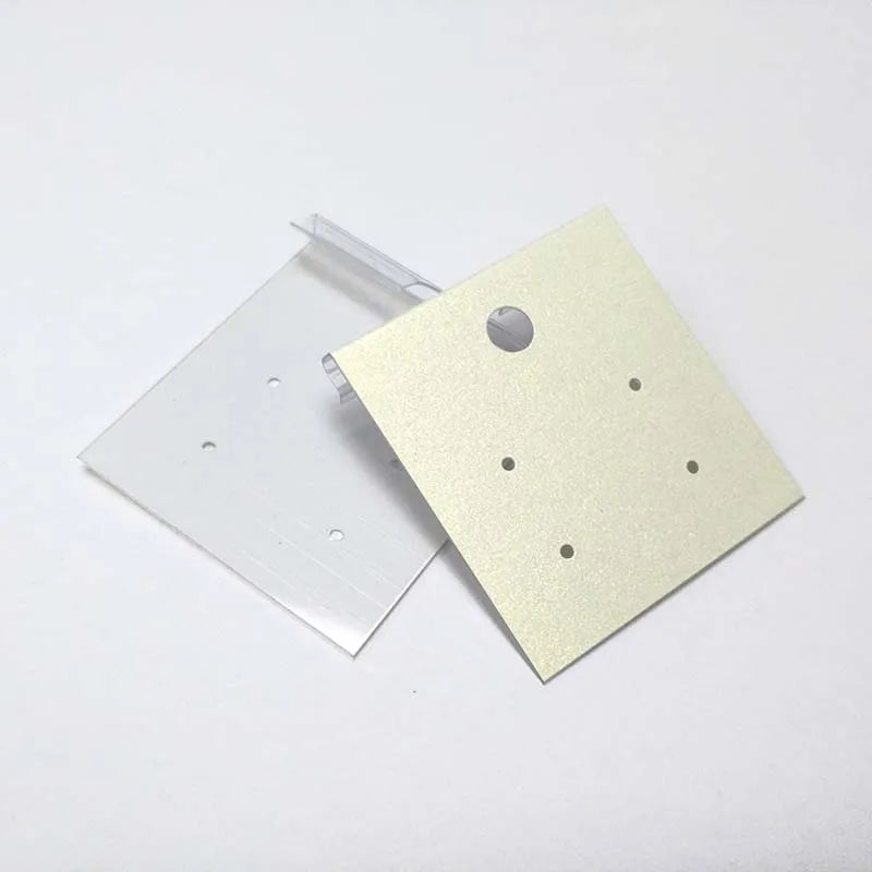 Custom Logo Printed Plastic Card Display for Fashion Earrings & Necklace Jewelry Features Hooks for Convenient Packaging