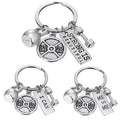 30 Models Strong Is Beautiful Fitness Theme Metal Key Chains Dumbbell Barbell Kettle Bell Boxing Glove Bag Car Gym Key Chain