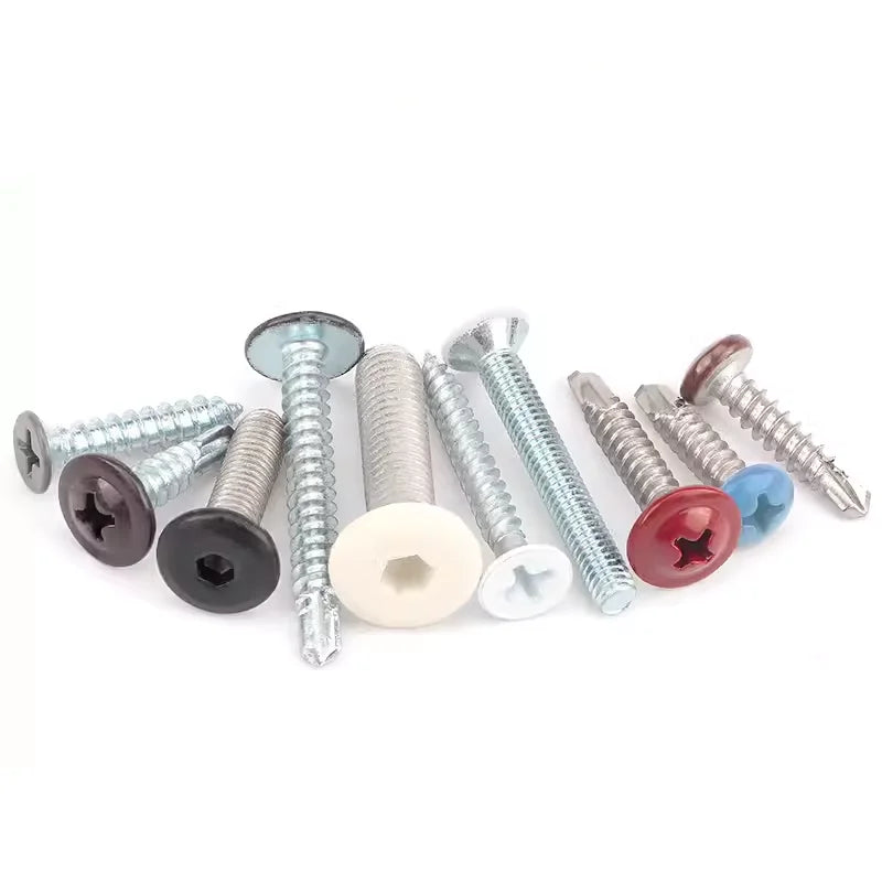 Baking Paint Drilling Screws Wood Screw Customized in Various Colors Perfect Matching Products Truss Head Self-tapping Screw