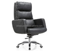 Jinbeixuan HE-543 Ergonomic Executive Office Chair Adjustable Height Synthetic Leather Modern Design Light Grey Fixed Armrests