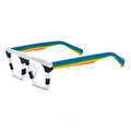 STORY BR19374 Matching Colors Matte Acetate Glasses Frames Women Colorful Square Optical Glasses Men's Retro Custom LOGO Eyewear