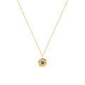 Ins French Retro Opal Pendant Necklace Female Clavicle Necklace Christmas Titanium Steel Sweater Chain P866