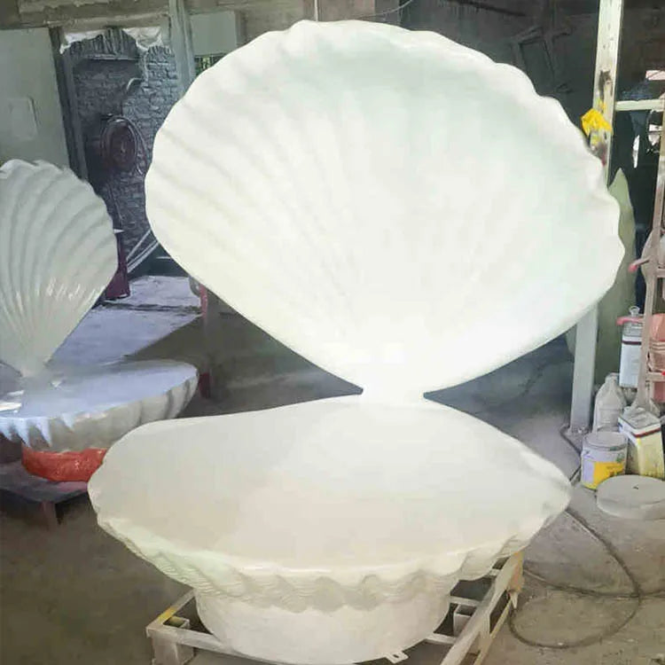 Giant Sea Shell Statue Resin Fiberglass Sea Creature for Ocean Event Wedding Centerpieces Decoration