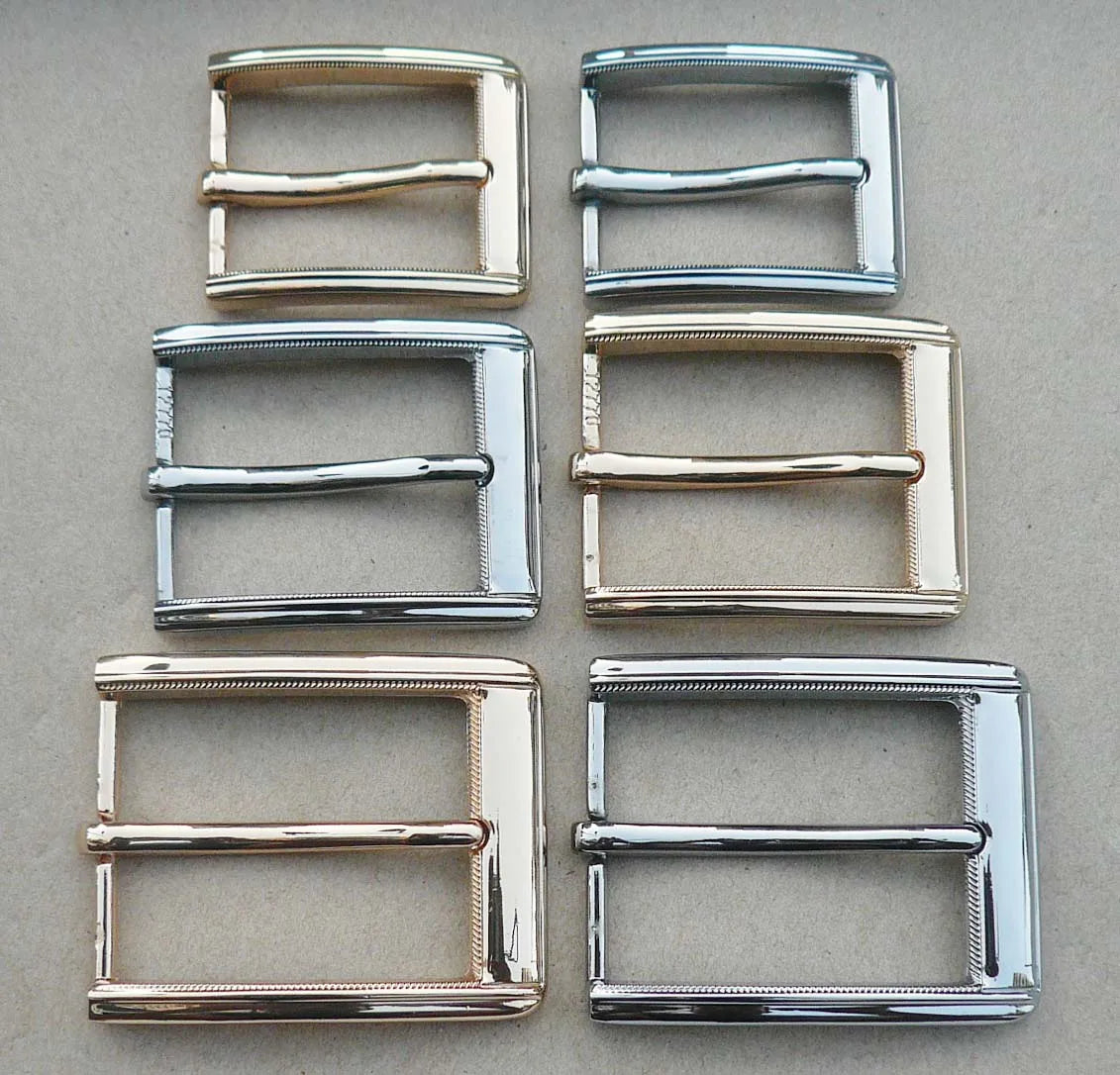 Direct Factory Inner Width 30mm 35mm 40mm Zamak Customized Golden and Silver Zinc Alloy Pin Belt Buckle