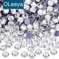 Oleeya Factory Wholesale A4 Grade Crystal AB Colors Hotfix Rhinestones for Garment Dress Accessories