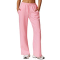 Women's Thin High Waist Drawstring Sweatpants Loose Straight Casual Sports Fitness Sweatpants