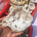Wholesale Natural White Agate Quartz Crystal Cave Geode Cluster Hole for Healing