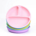 Grade Silicone Eco-Friendly Feeding Plate Baby Food-Grade Spill-Proof Suction Rotating Learning Dishes Serving Bowls
