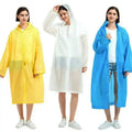 Adults Long Raincoat Customized Logo Print Rain Wear Reusable Eva Raincoat Transparent Rain Coats Waterproof for Woman