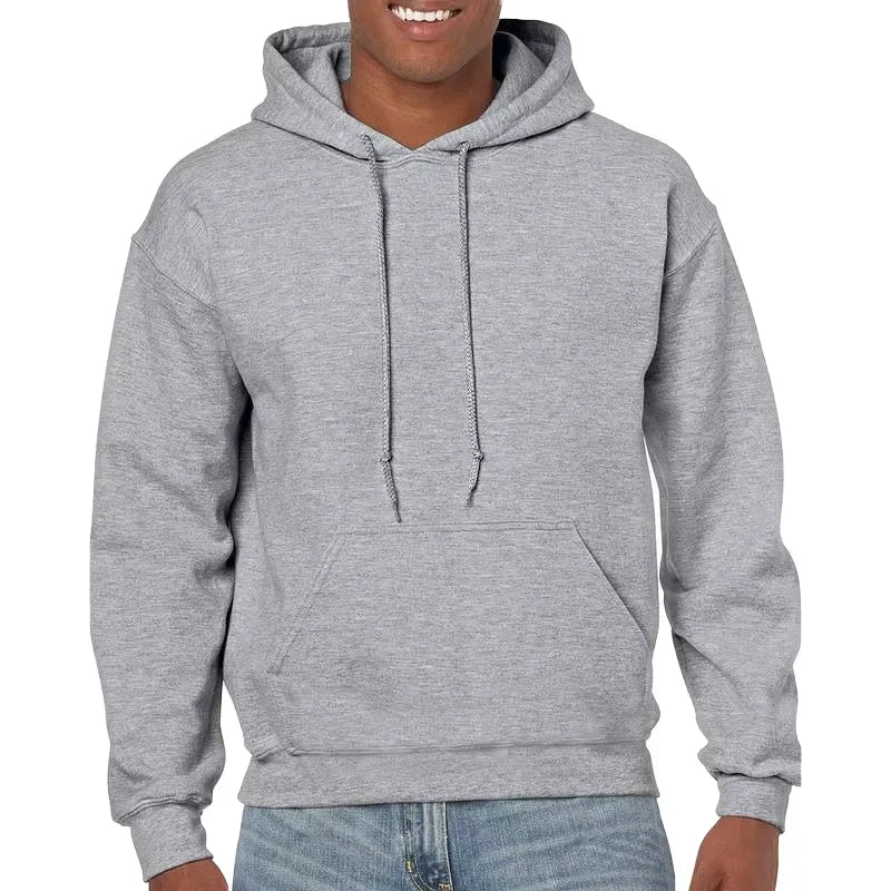 Wholesale Brand Men's Hooded Rope Hoodie Heavyweight 450G Terry Cotton Autumn Winter Loose Casual Trendy Youth Knitted Weave