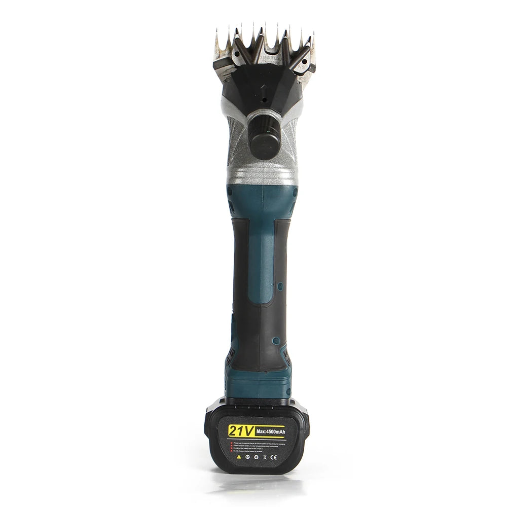 Professional Cordless Electric Wool Sheras21V Rechargeable Shearing Clipper with 6 Speed and Two Lithium Batteries Sheep Shears