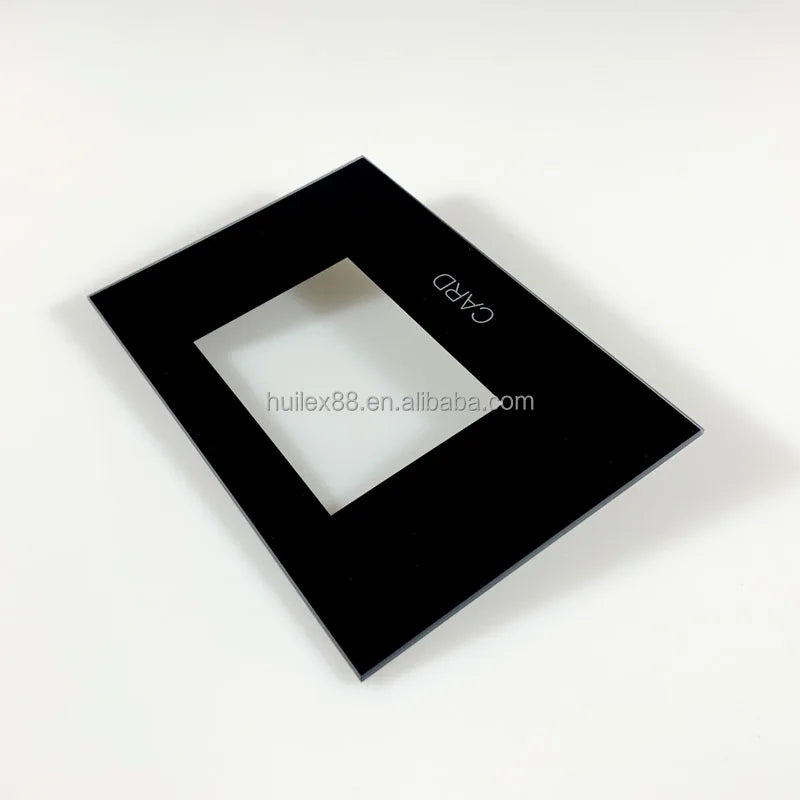 High Transparent Black Frame Printed1.0mm 1.5mm 2.0mmUltra Clear Glass Lcd Display Protection GLass