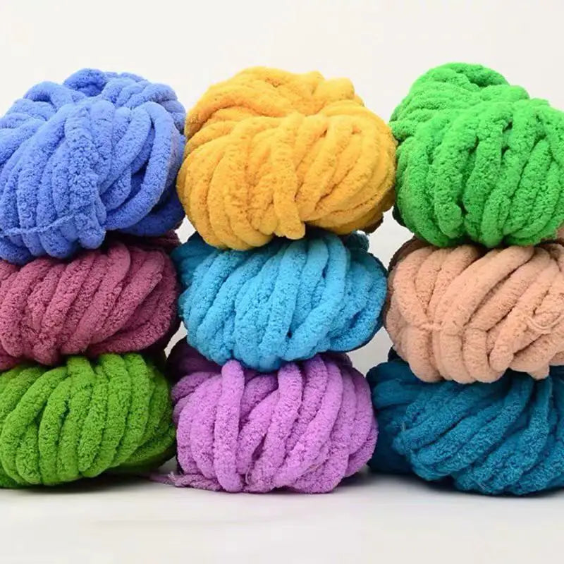 Wholesales Knit Giant Soft Crochet Polyester Hand Knitting Chunky Chenille Thick Jumbo Yarn for Blanket