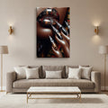 Wholesale Black Girl with Beautiful Nail Canvas Printed Painting Wall Art Wall Home Decor
