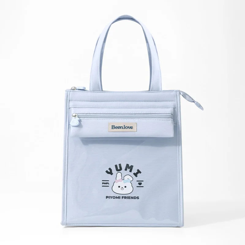 Fashion BEENLOVE Polyester Portable Lunch Box Cooler Bag Insulated for Hiking Travel Picnic
