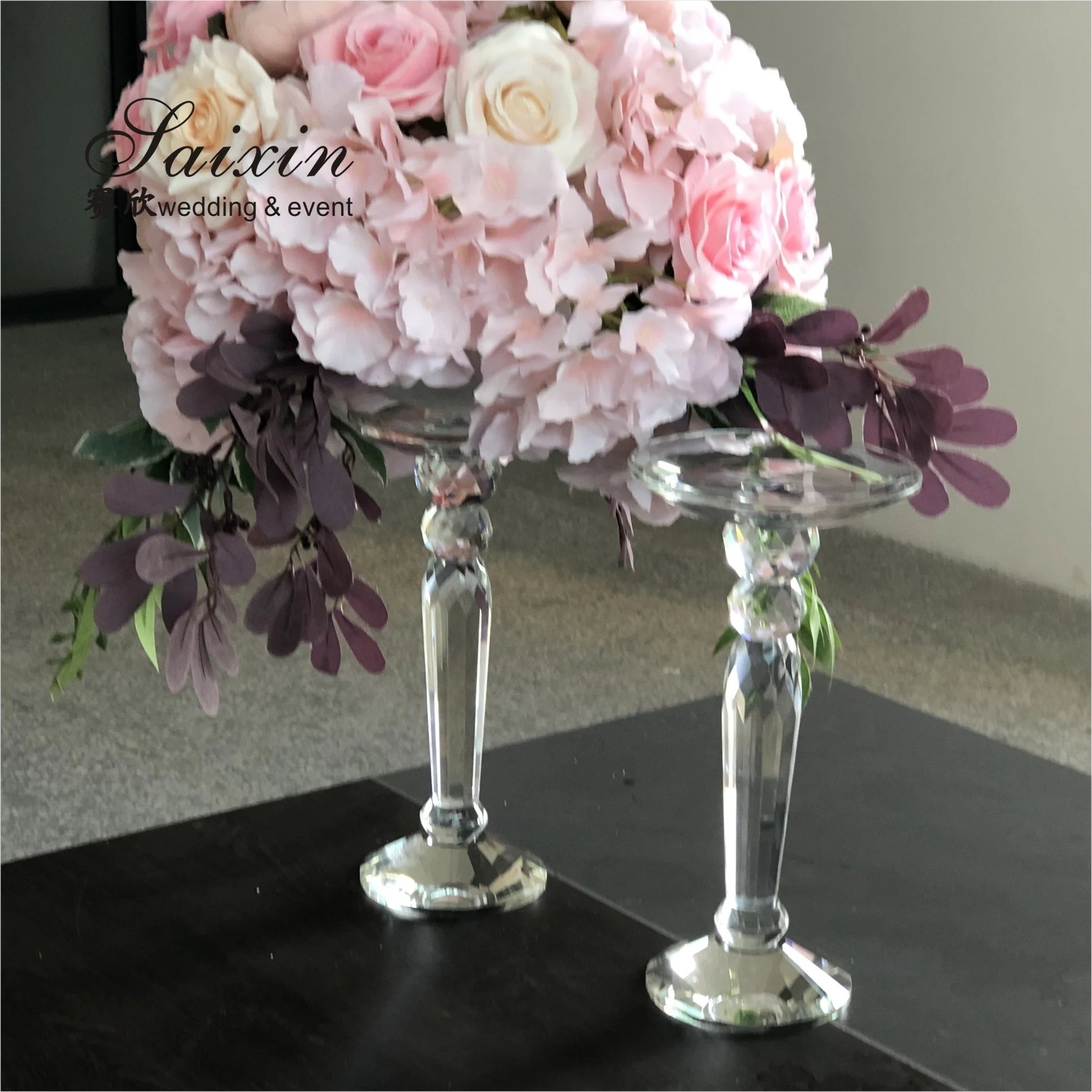 Small Crystal Flower Holder for Wedding Centerpieces New Wedding Decorations