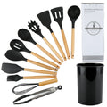 Kitchen Silicone Utensils 12 Pieces Cookware For Cooking and Baking Set with Holder