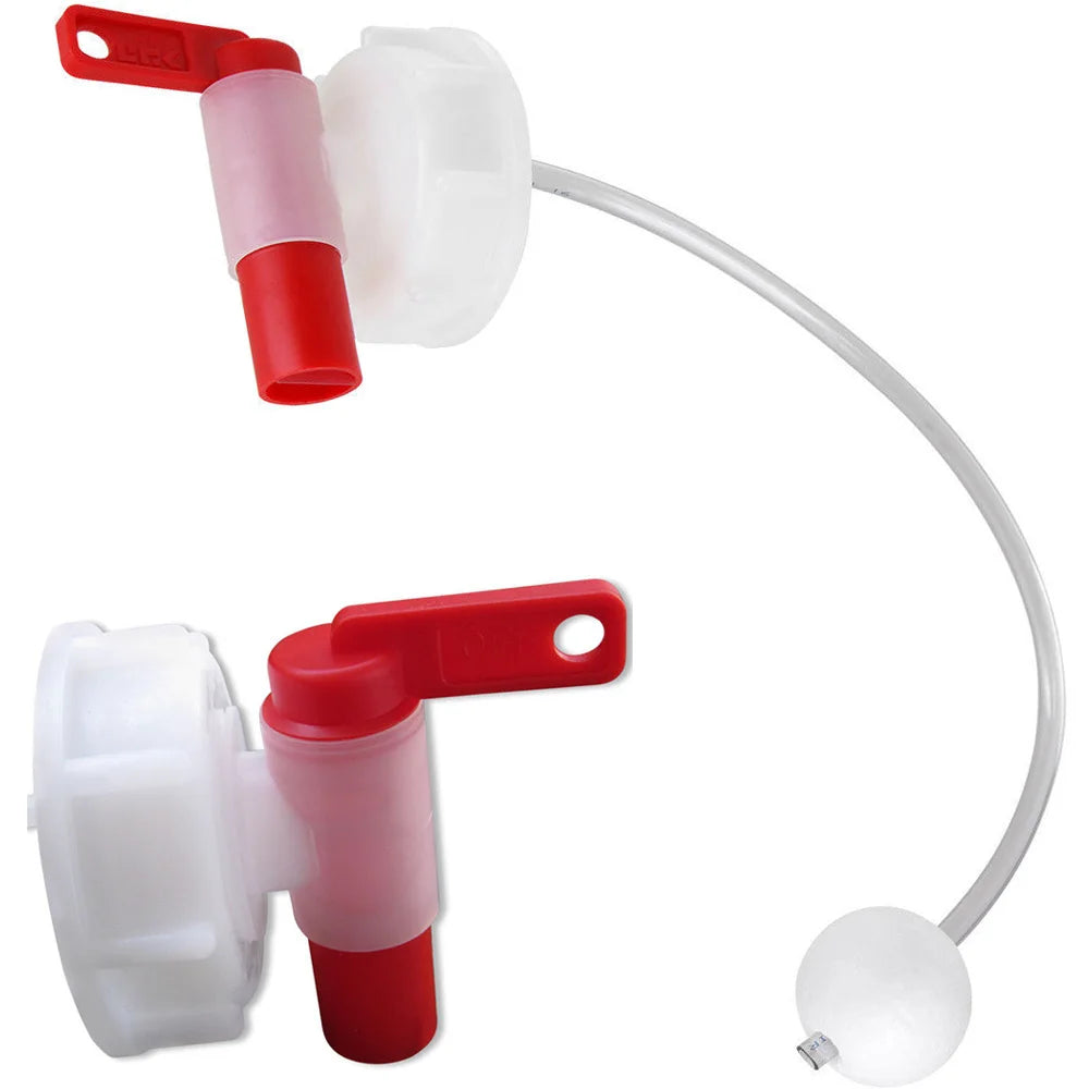 Jerry Can Discharge Valve DIN61 Threaded Cap with Drain Stopcock Taps for 20 L Plastic Canisters