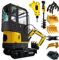 European American 1 Ton Small Crawler Excavator Best-Selling Customized Chinese Factory EPA CE Certification Engine Pump Core